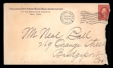 Neal Ball Letter Envelope